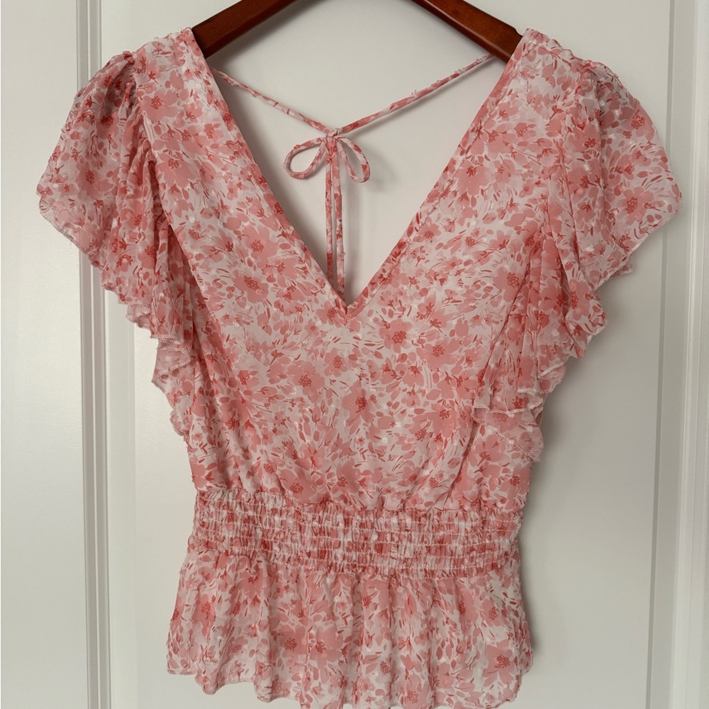 Floral Pink Women's Top